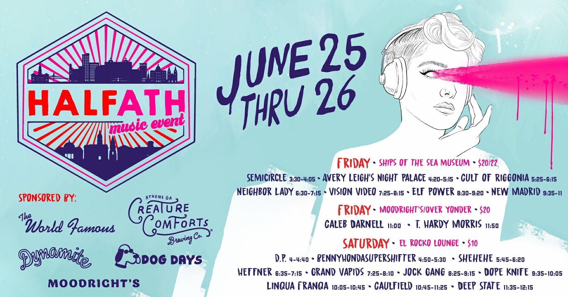 Vibrant Festival Lineup Poster 2022