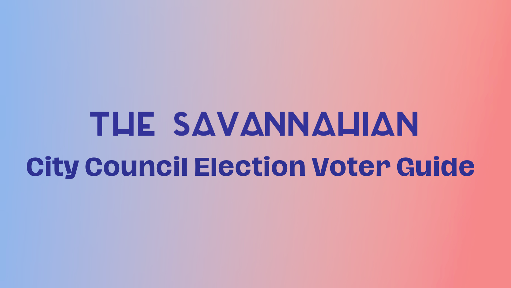 City Council Election Voter Guide: Candidate Questionnaire