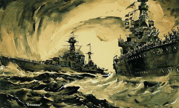 Exhibition of Arthur Beaumont's work on display at Ships of the Sea