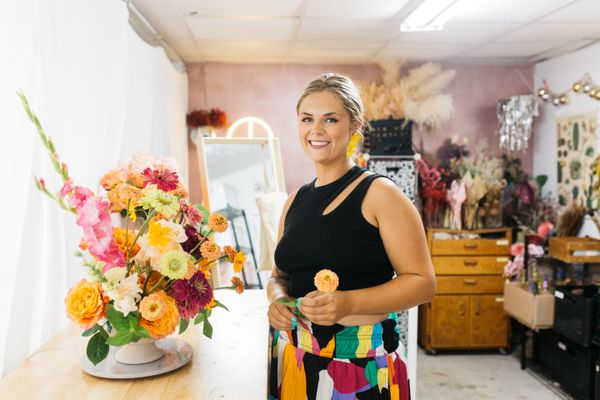 McKenzie Millard creates unique floral arrangements with Hey Jude Florals