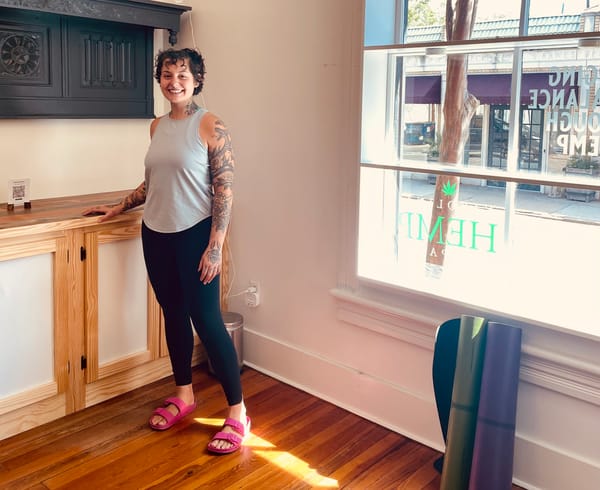 Sweating in Savannah: Yoga with Adriana