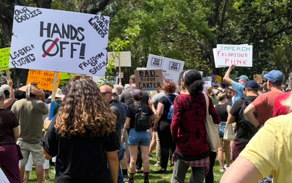 At least 2,000 attend Savannah 'Hands Off' rally